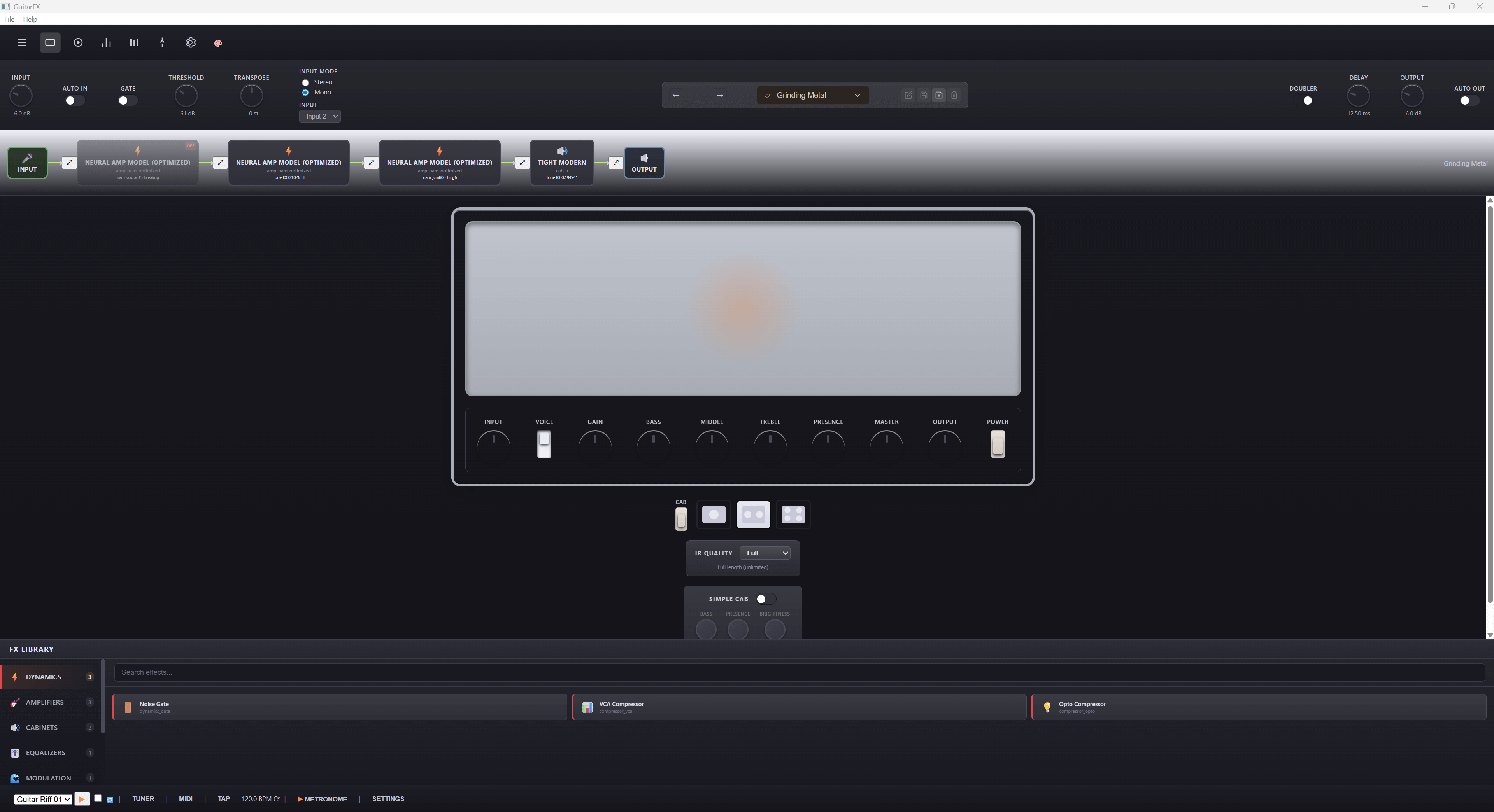 Soundshed Guitar Main Interface